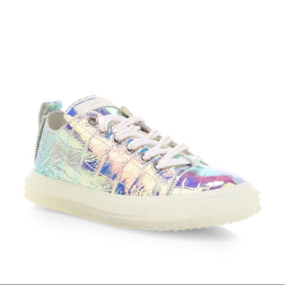 giuseppe zanotti BNIB iridescent croc lowtops - Picture 8 of 16